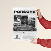 Porsche 911 Turbo S Automotive Art Poster